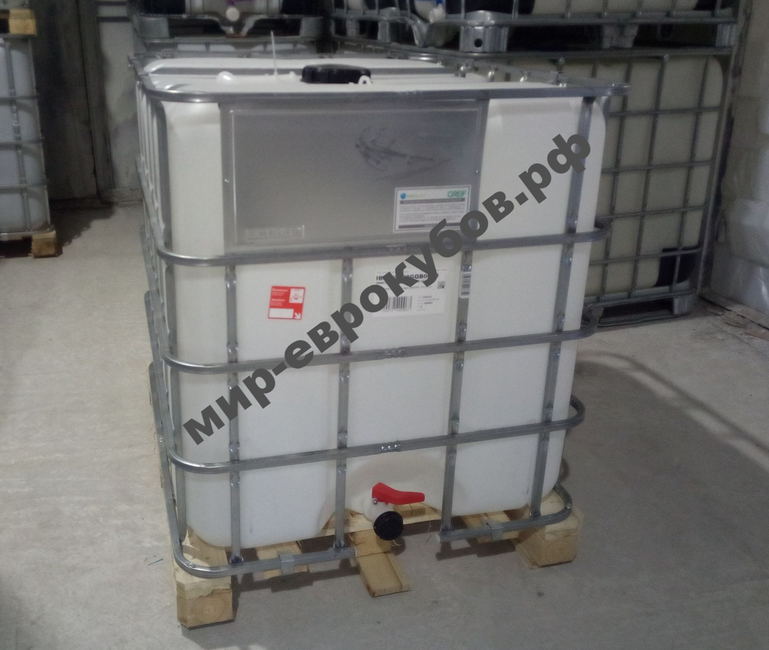 Еврокуб новый Greif, деревянный поддон